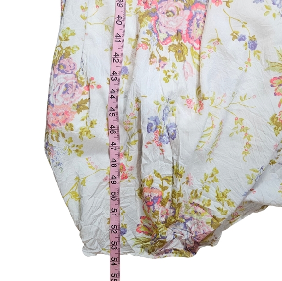 Lauren Conrad LC Floral Print Maxi Long Dress Size 4 Keyhole Back Fairy Feminine - Picture 14 of 16